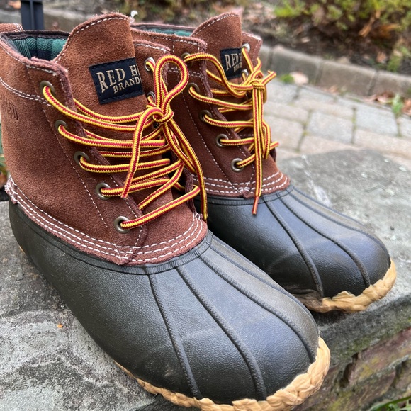 Red head brand duck boots with flannel insert size 8 - Picture 4 of 4